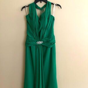 Precious Formals hunter green dress semi-formal prom dinner dates